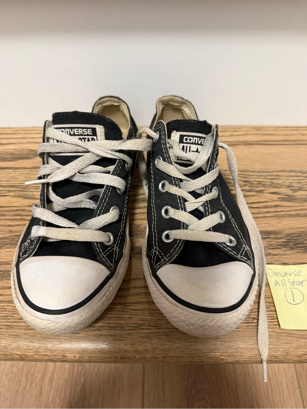 Converse Chuck Taylor All Star Ox | Youth 1 | Black Canvas | 3J235C